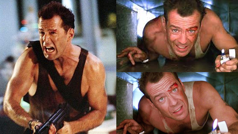Bruce Willis as John McClane in Die Hard 